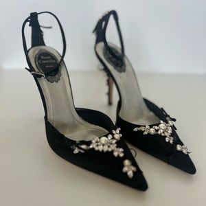 René Caovilla Satin Pumps Size 38